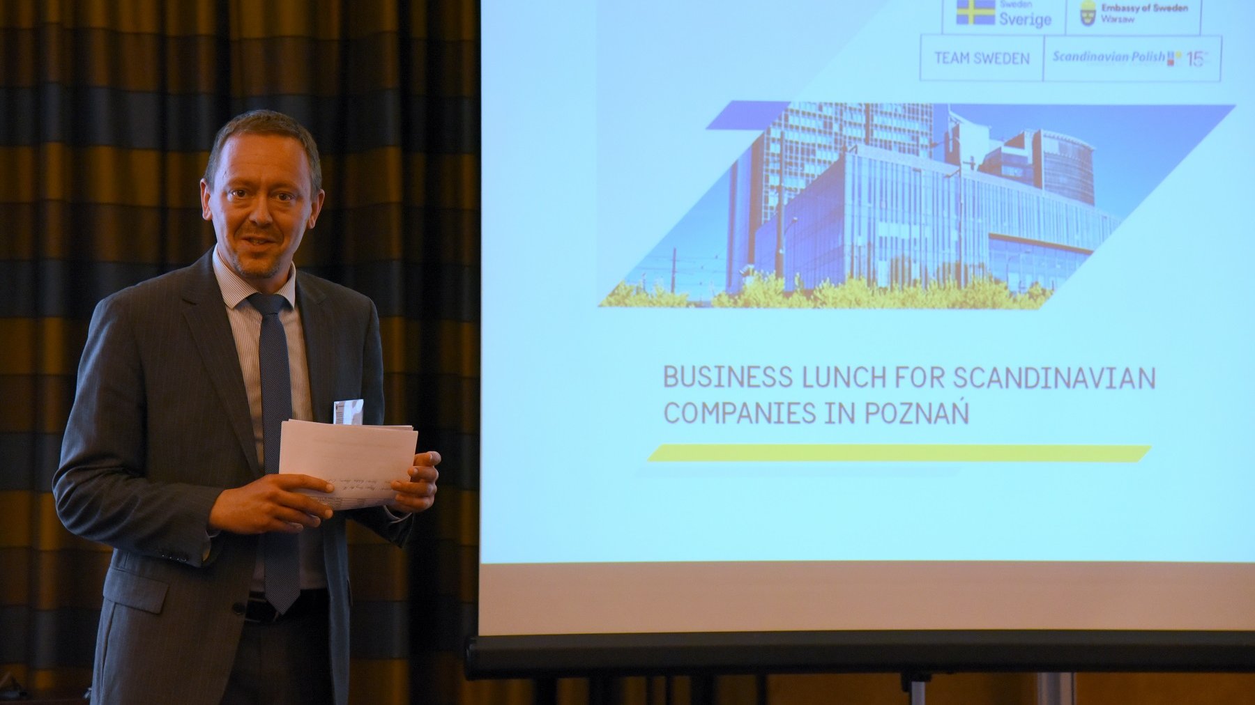 Współorganizatorem biznesowego lunchu była Skandynawsko-Polska Izba Gospodarcza