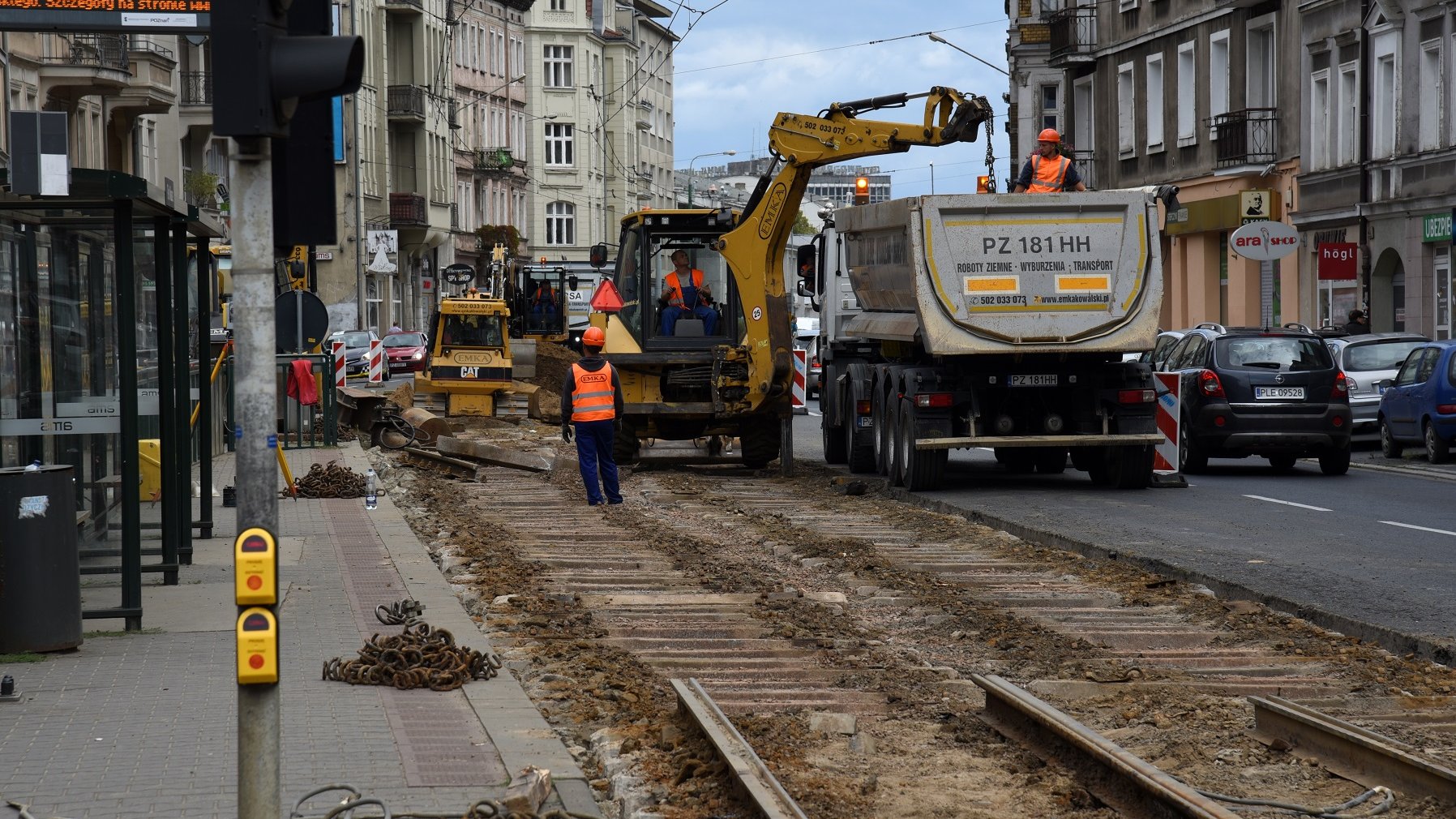 Wspólne prace MPK i Aquanetu na ul. Głogowskiej