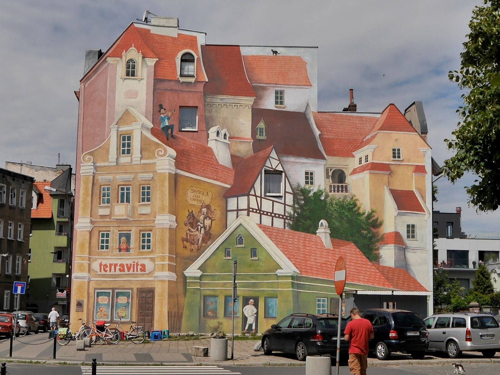 W ramach przechadzki na Śródce na pewno będzie można obejrzeć słynny mural fot. Poznań Odnowa - grafika rozmowy