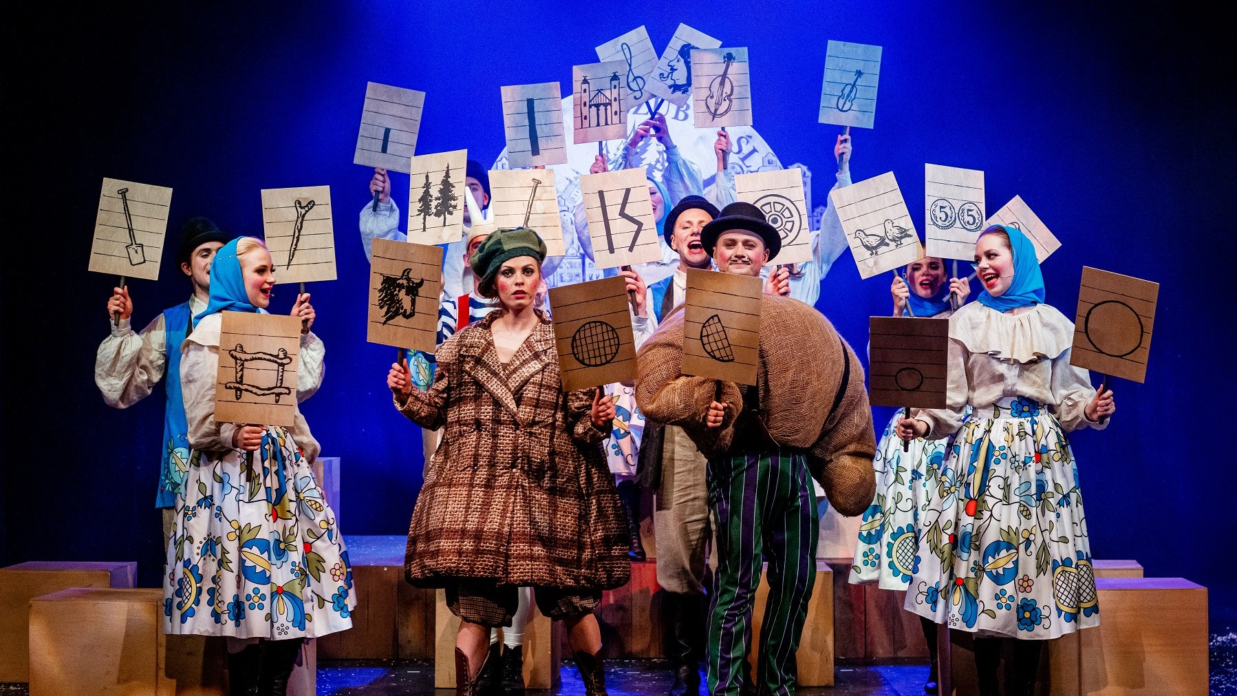 Detektyw Koziołek Matołek wraz z wielkopolską obstawą: Pyrą i Rogalem wyruszy na poszukiwanie poznańskich skarbów/fot. mat. Teatru Muzycznego