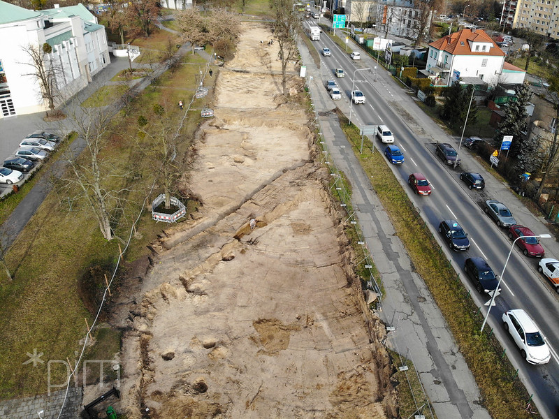 Tramwaj na Naramowice - badania archeologiczne i rozbiórka budynku fot. PIM - grafika rozmowy