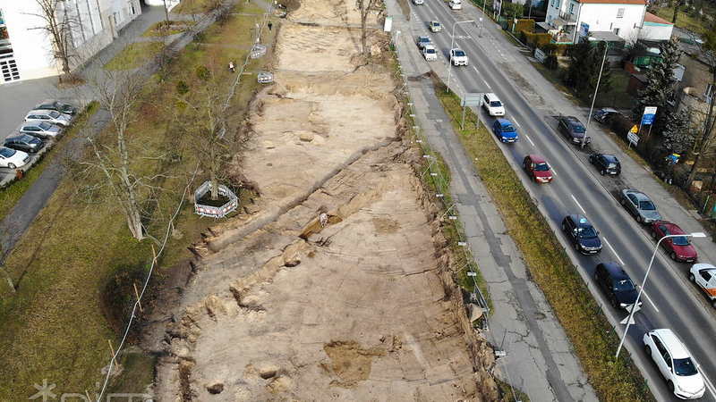 Tramwaj na Naramowice - badania archeologiczne i rozbiórka budynku fot. PIM