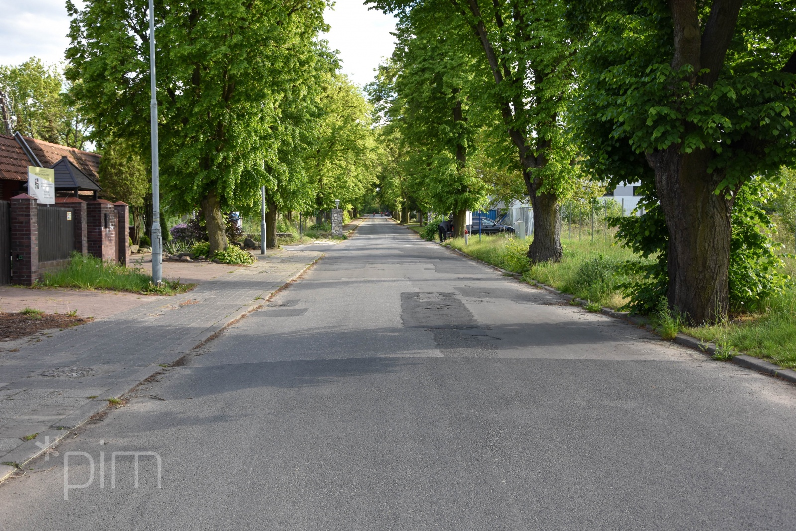 Ulica Lotnicza przed remontem - grafika rozmowy