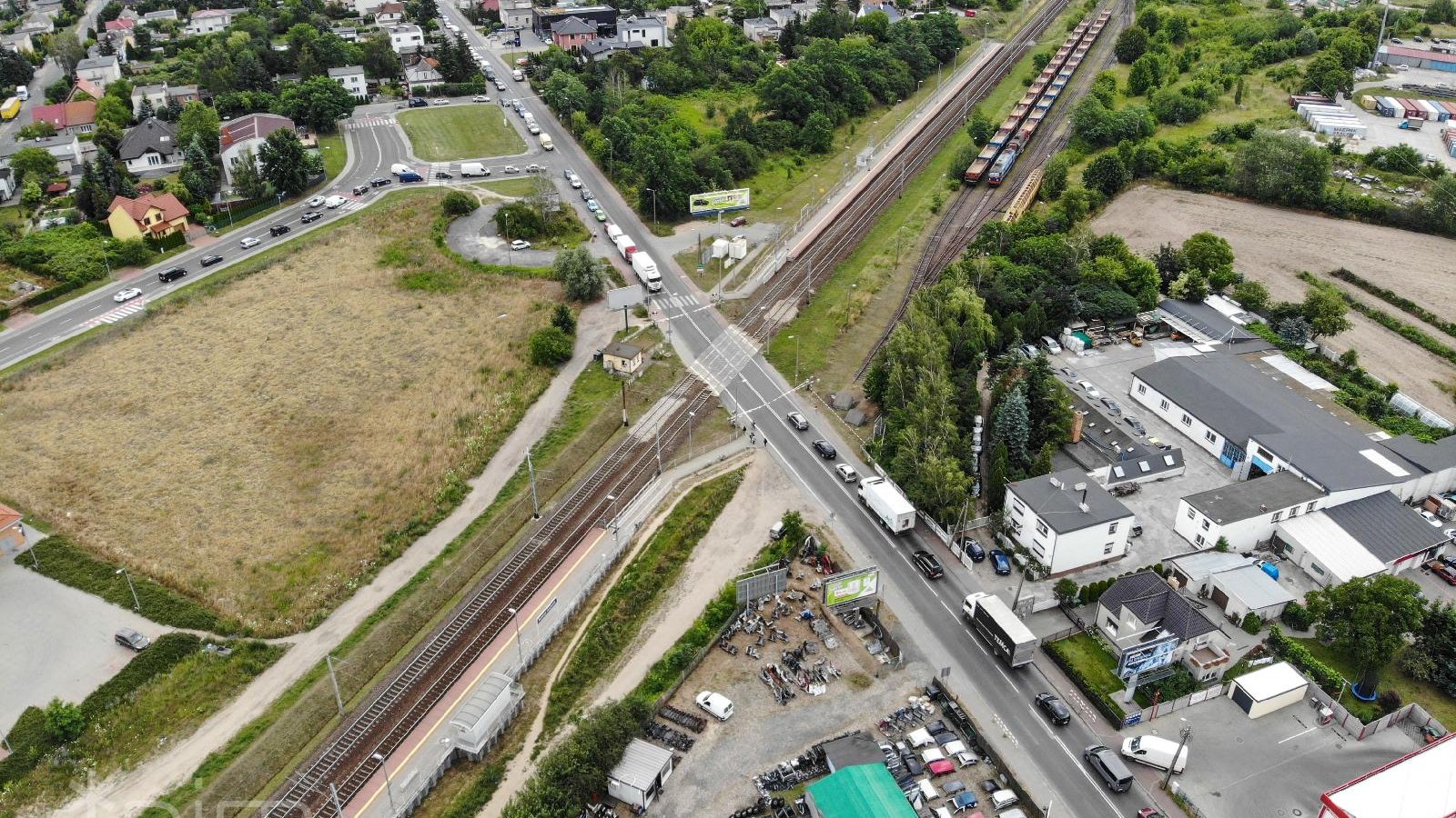 Galeria zdjęć miejsca na granicy Poznania i Plewisk, gdzie powstanie tunel i węzeł transportowy