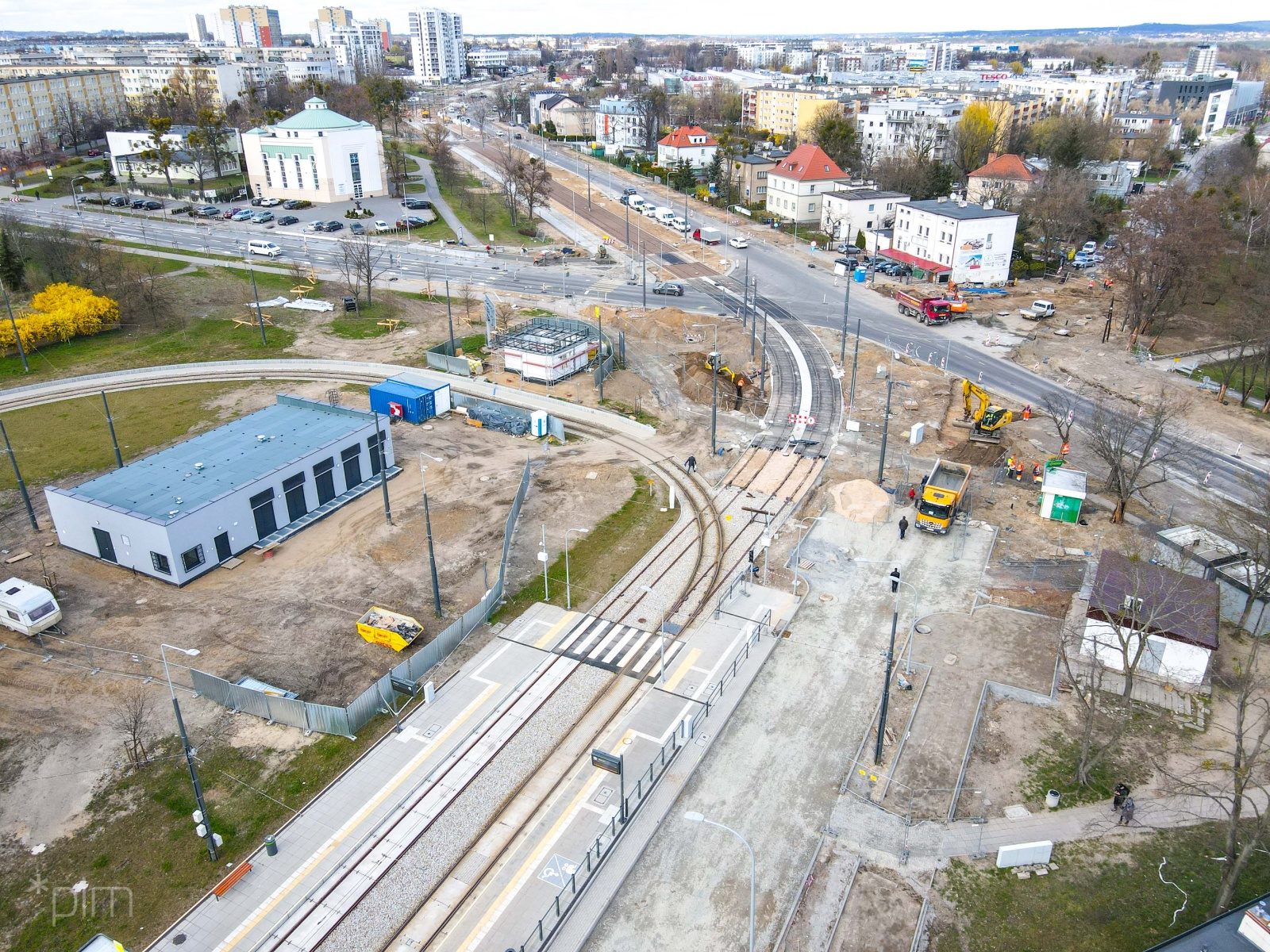 Galeria zdjęć z budowy trasy tramwajowej na Naramowice - grafika rozmowy