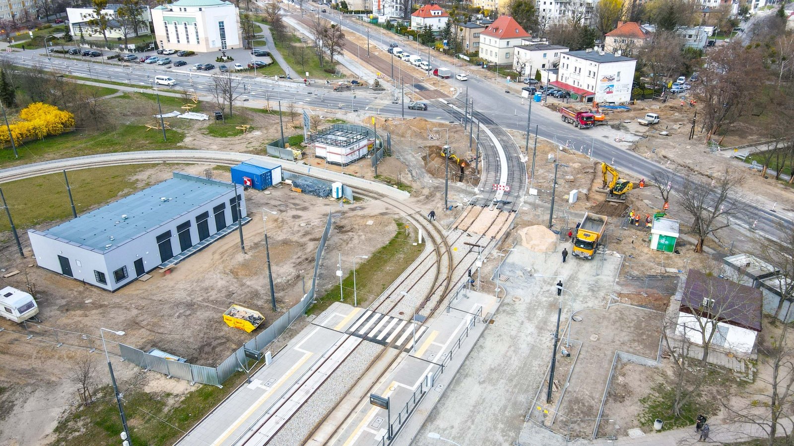 Galeria zdjęć z budowy trasy tramwajowej na Naramowice