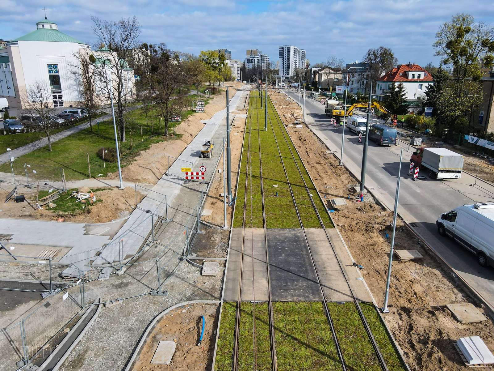 Galeria zdjęć z postępu prac przy budowie trasy tramwajowej na Naramowice - grafika rozmowy