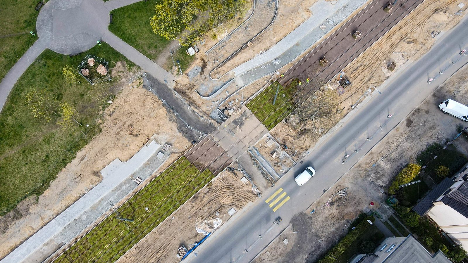 Galeria zdjęć z postępu prac przy budowie trasy tramwajowej na Naramowice