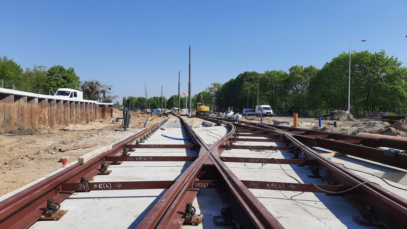 Galeria zdjęć z budowy trasy tramwajowej na Naramowice