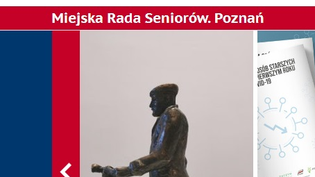 Zrzut ekranu: strona Miejskiej Rady Seniorów