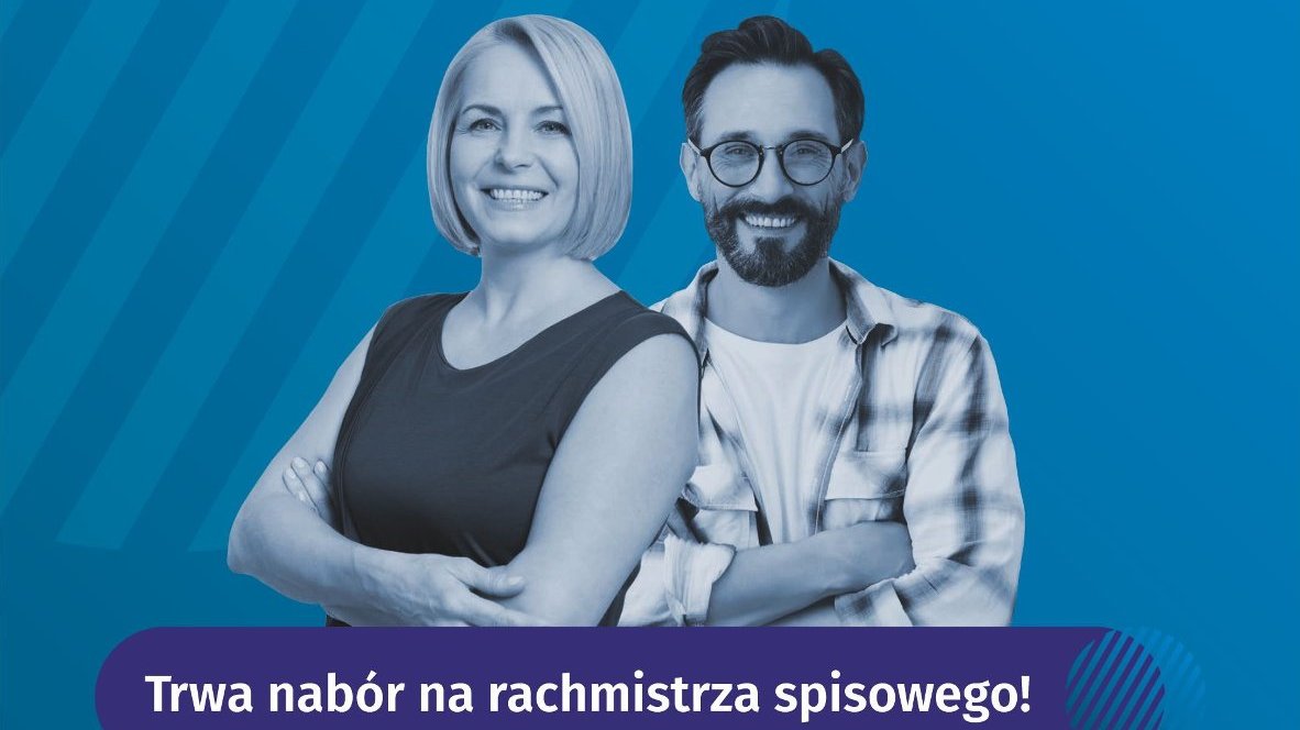 Galeria zdjęć przedstawia plakaty promoujące nabór na rachmistrzów spisowych.