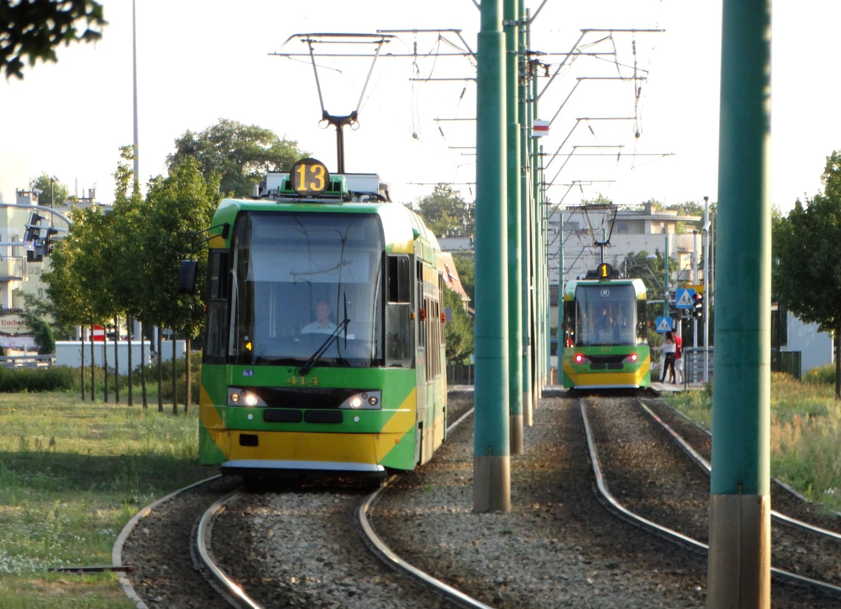 Tramwaj linii nr 13 - grafika rozmowy