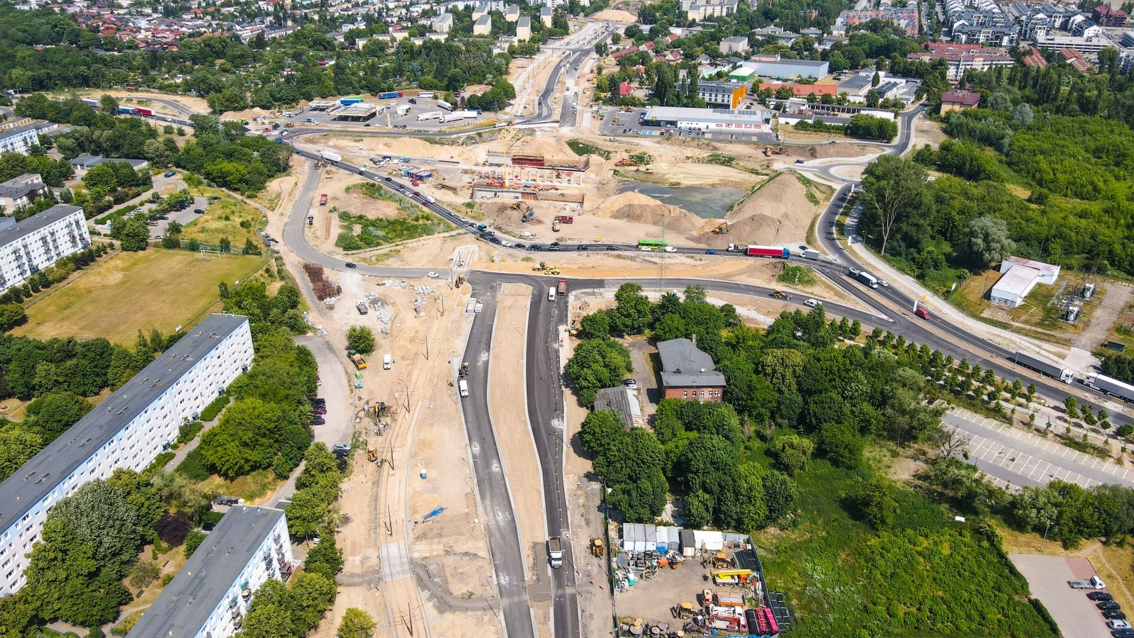 Galeria zdjęć z budowy trasy tramwajowej na Naramowice