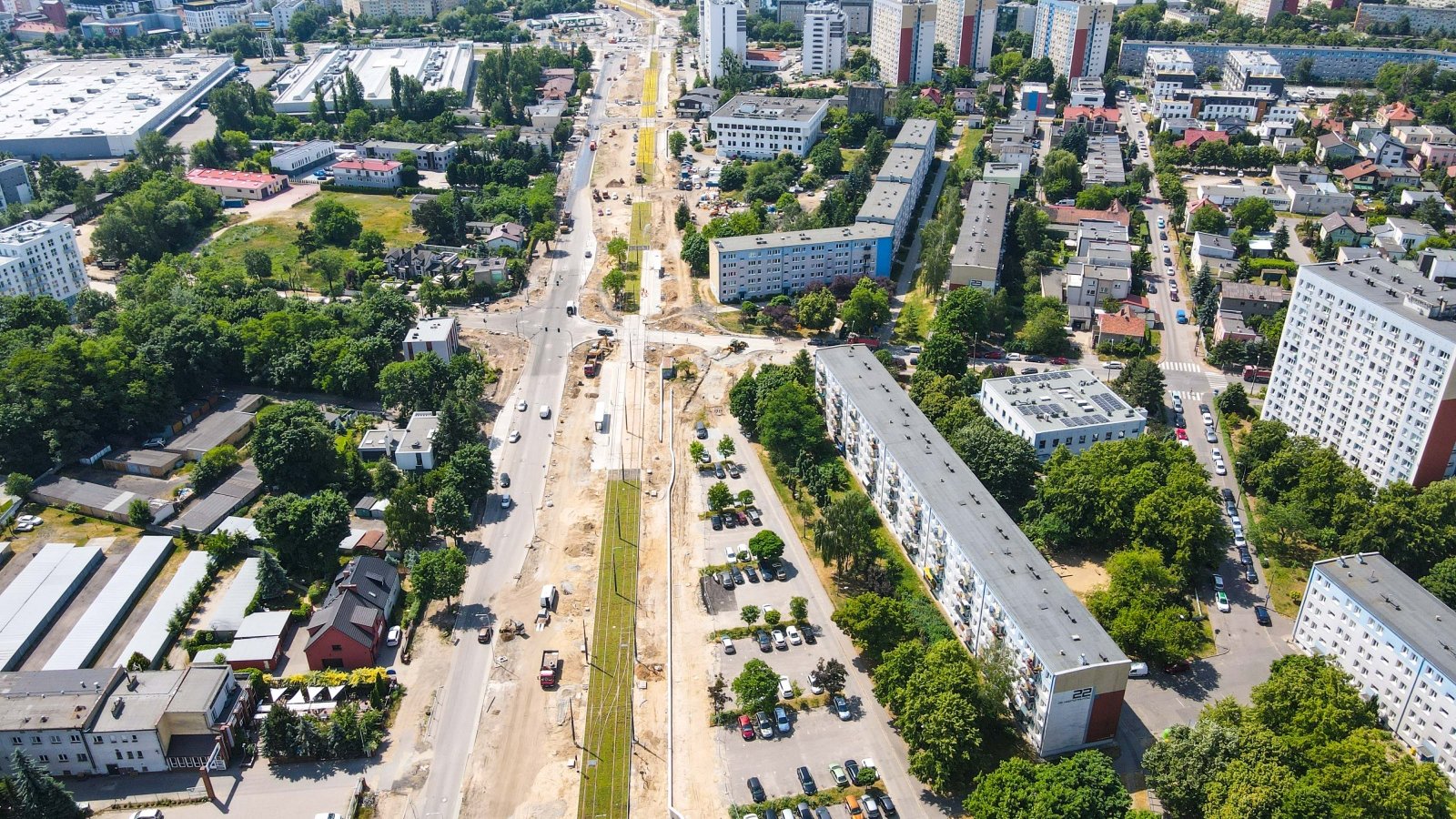 Galeria zdjęć z budowy trasy tramwajowej na Naramowice