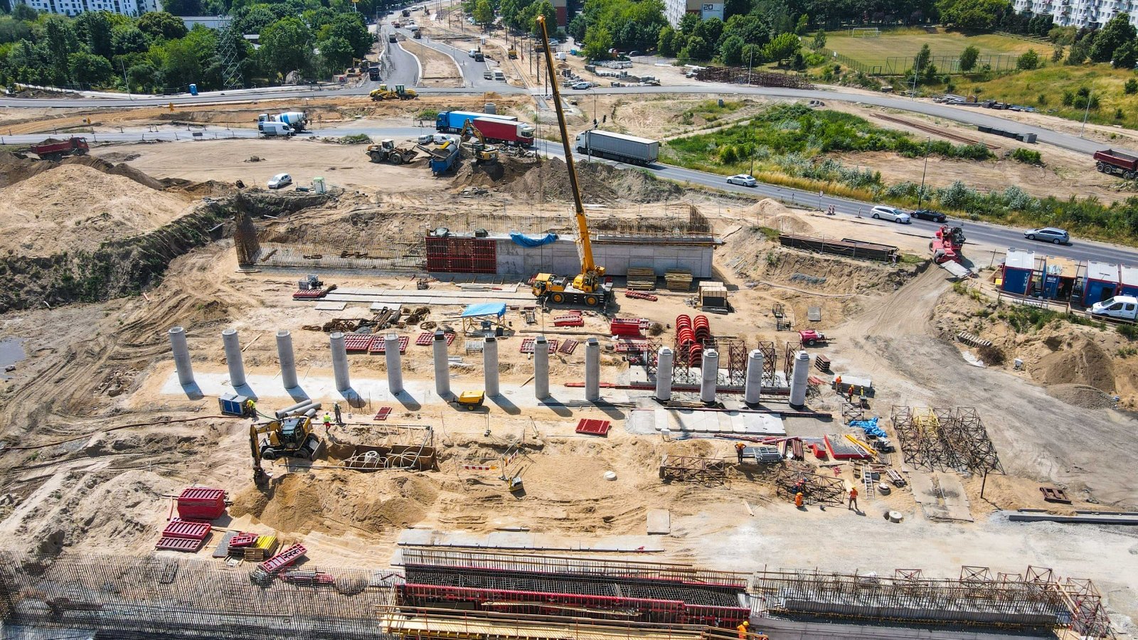 Galeria zdjęć z budowy trasy tramwajowej na Naramowice