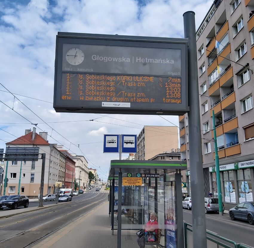 Tablica Informacji Pasażerskiej - grafika rozmowy