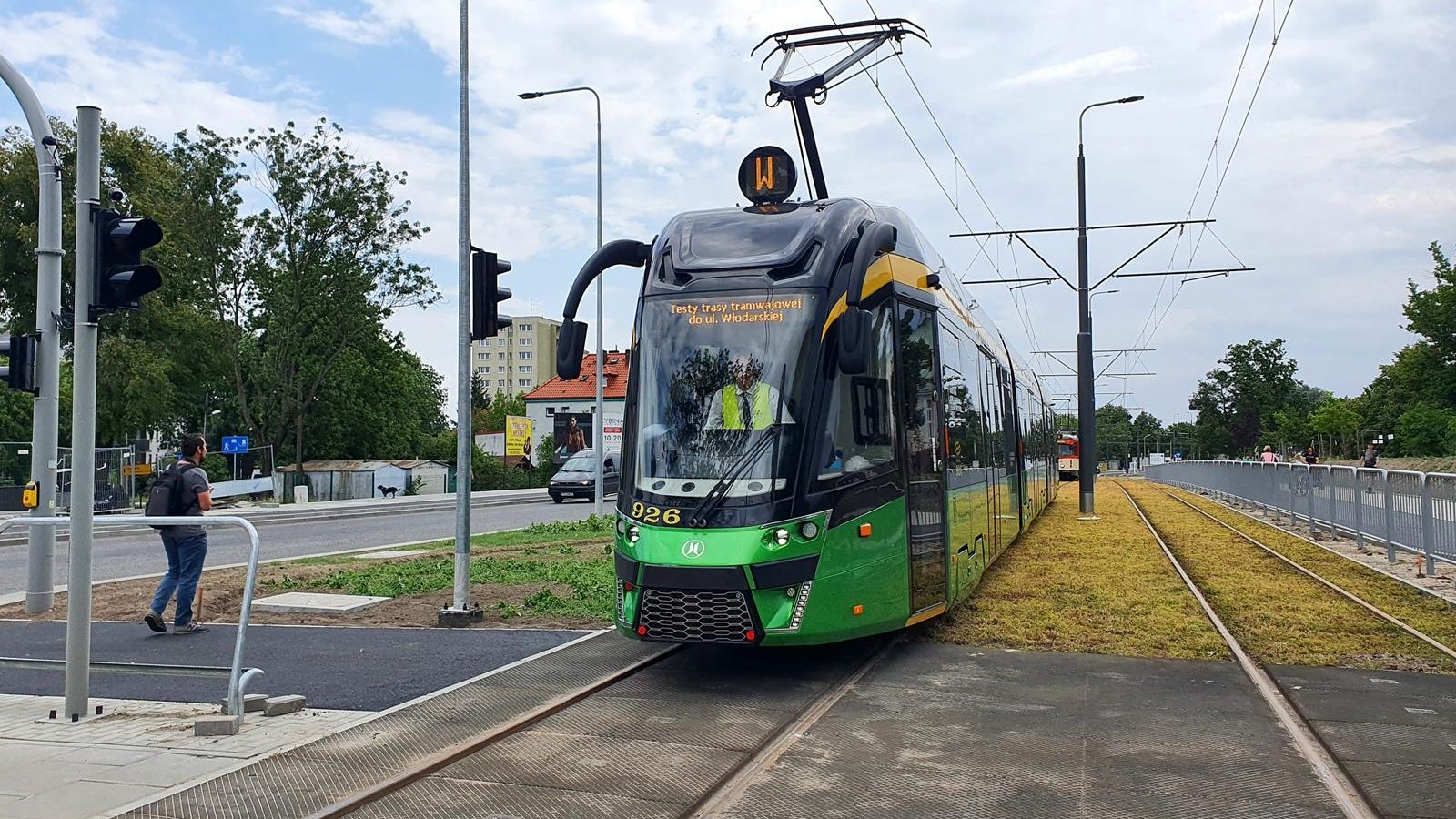 Galeria zdjęć z testowych przejazdów tramwajów po pierwszej części trasy tramwajowej na Naramowice