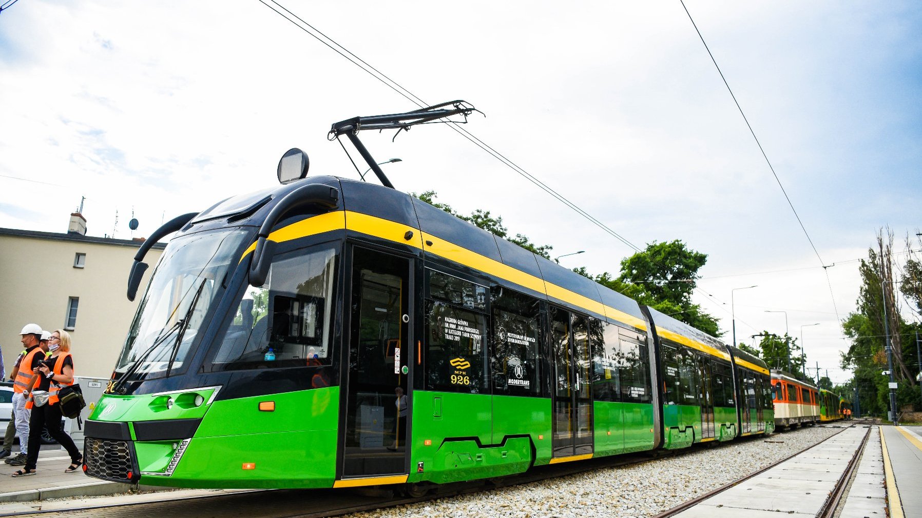 Galeria zdjęć z testowych przejazdów tramwajów po pierwszej części trasy tramwajowej na Naramowice