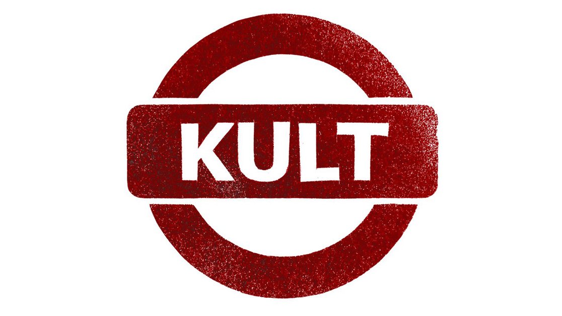 Grafika przedstawia logo zespołu Kult.