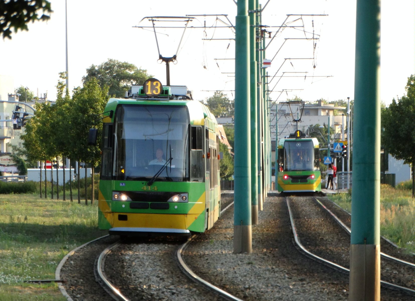 Tramwaje linii 1 i 13 - grafika rozmowy