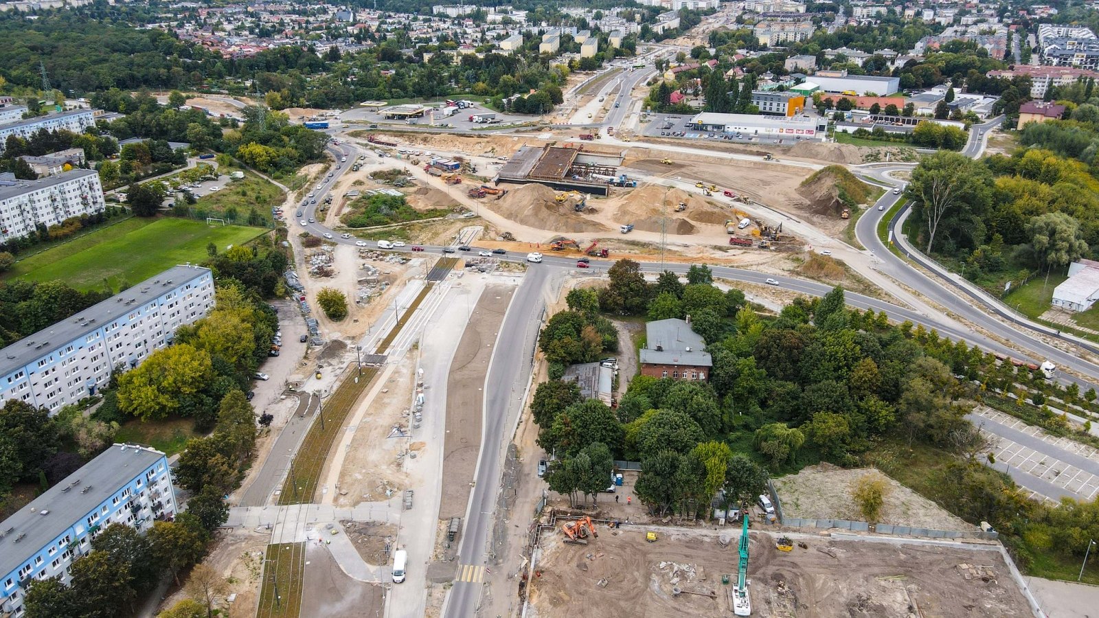 Galeria zdjęć z budowy trasy i układu drogowego na Naramowice