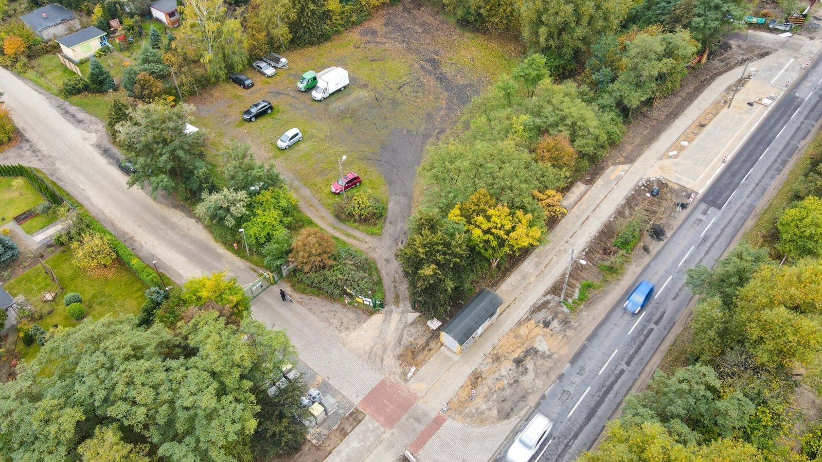 Galeria zdjęć z budowy chodnika i drogi rowerowej wzdłuż ul. Złotowskiej