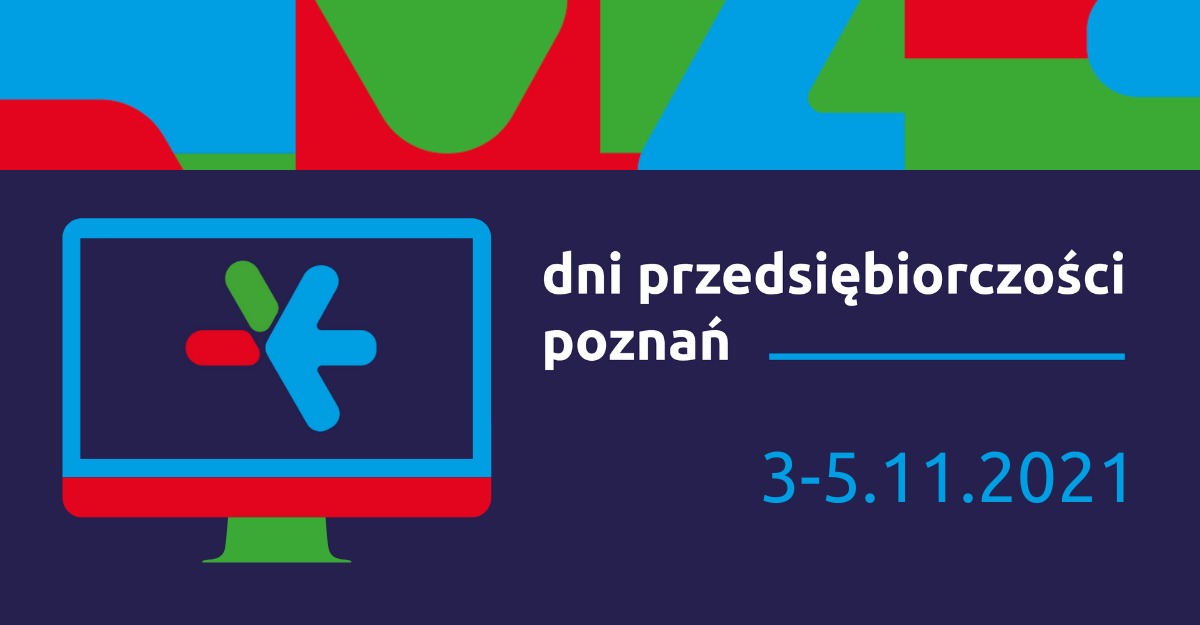 Galeria zdjęć przedstawia grafiki promujące Dzień Przedsiębiorczości 2021. - grafika rozmowy