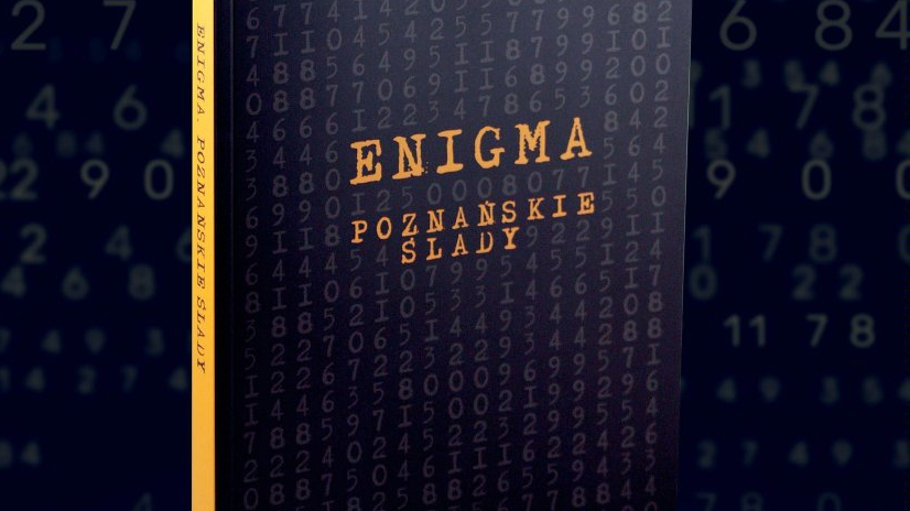 Grafika promująca premierę książki "Enigma. Poznańskie ślady".