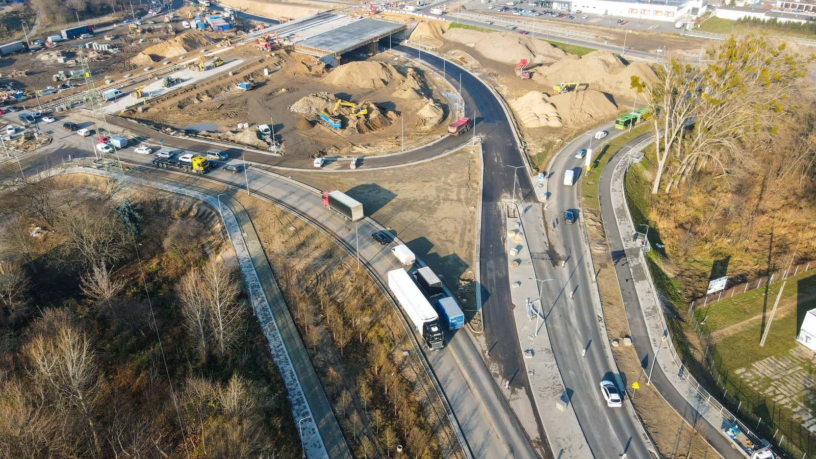 Galeria zdjęć z budowy trasy i układu drogowego na Naramowice