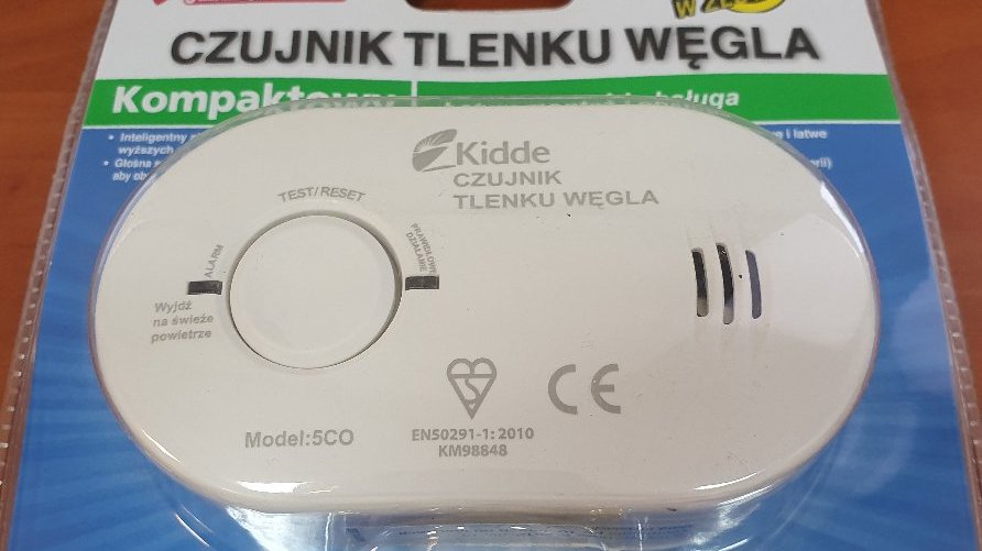 Zdjęcie przedstawia czujkę tlenku węgla.