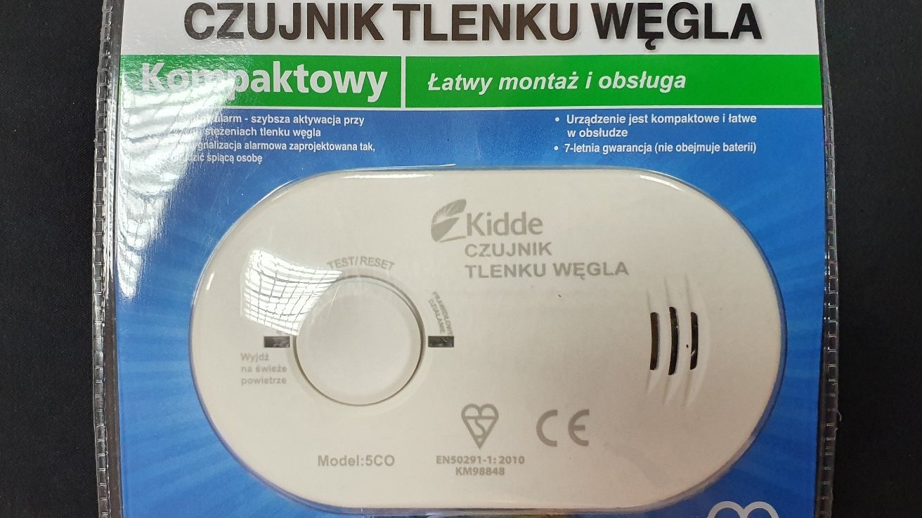 Zdjęcie przedstawia czujkę tlenku węgla.