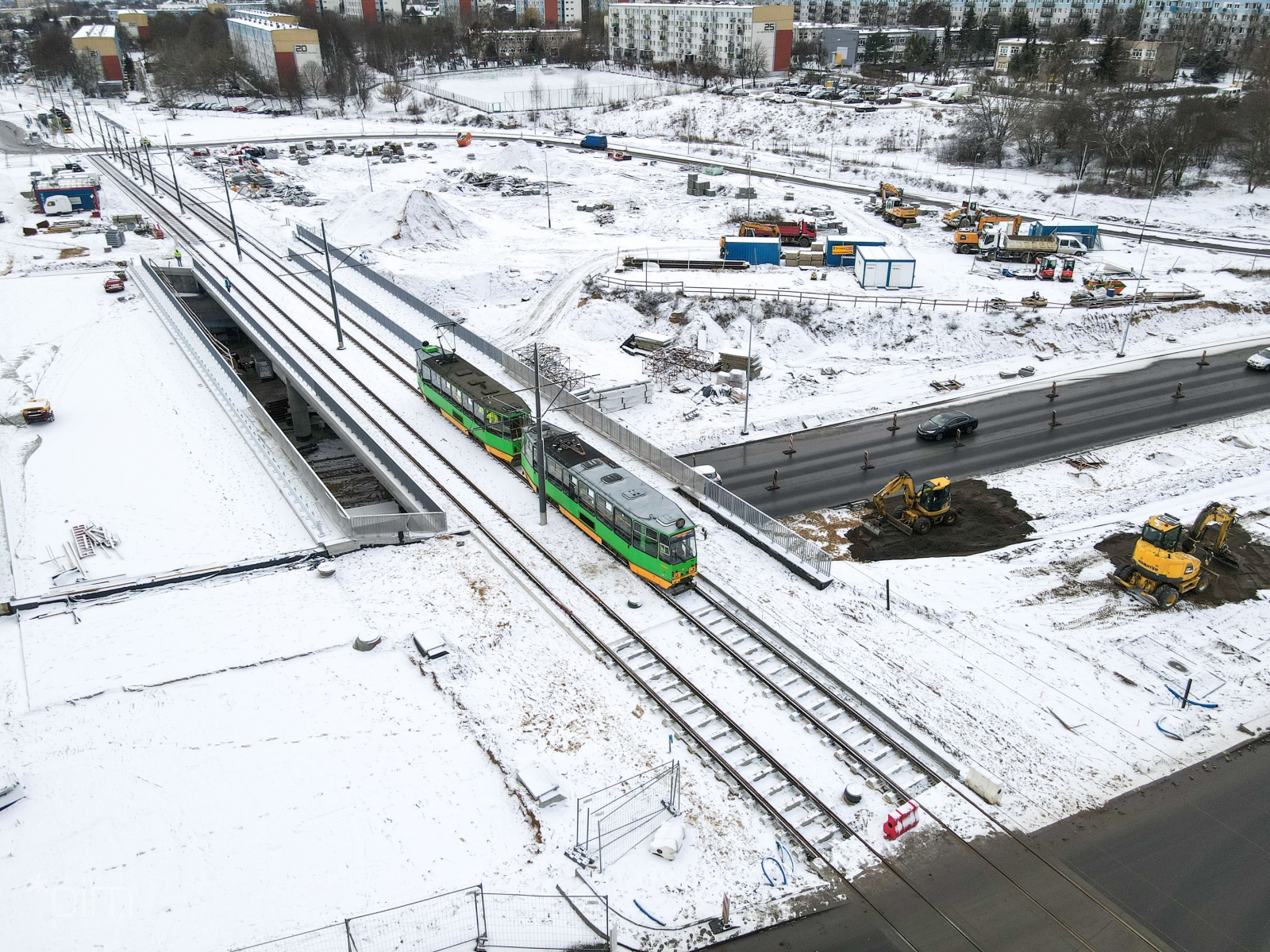 Galeria zdjęć z testów na trasie tramwajowej na Naramowice - grafika rozmowy