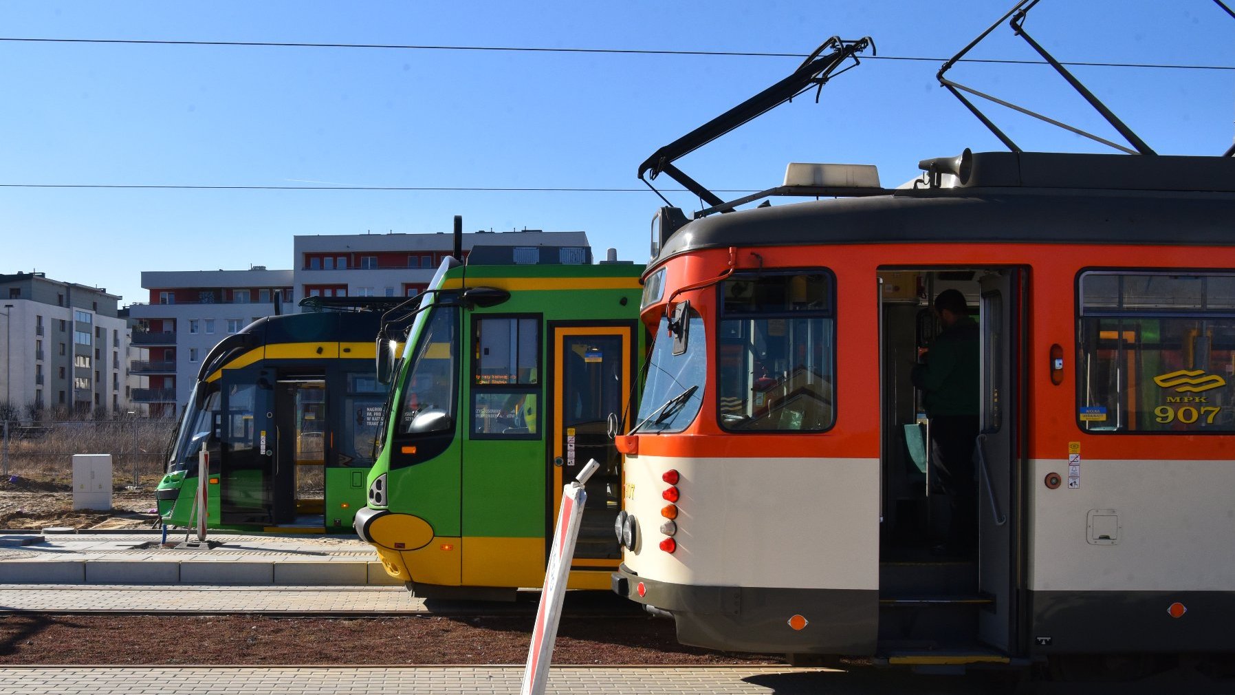 Galeria zdjęć z testów na trasie tramwajowej na Naramowice