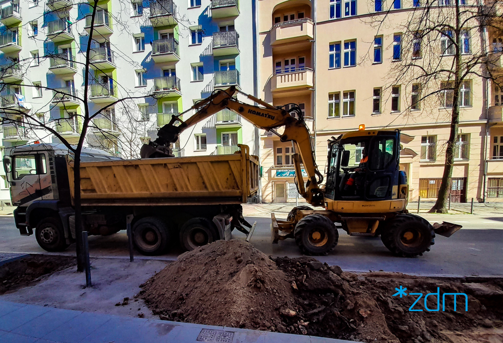 Prace przy nasadzeniu zieleni przy ul. Limanowskiego - grafika rozmowy