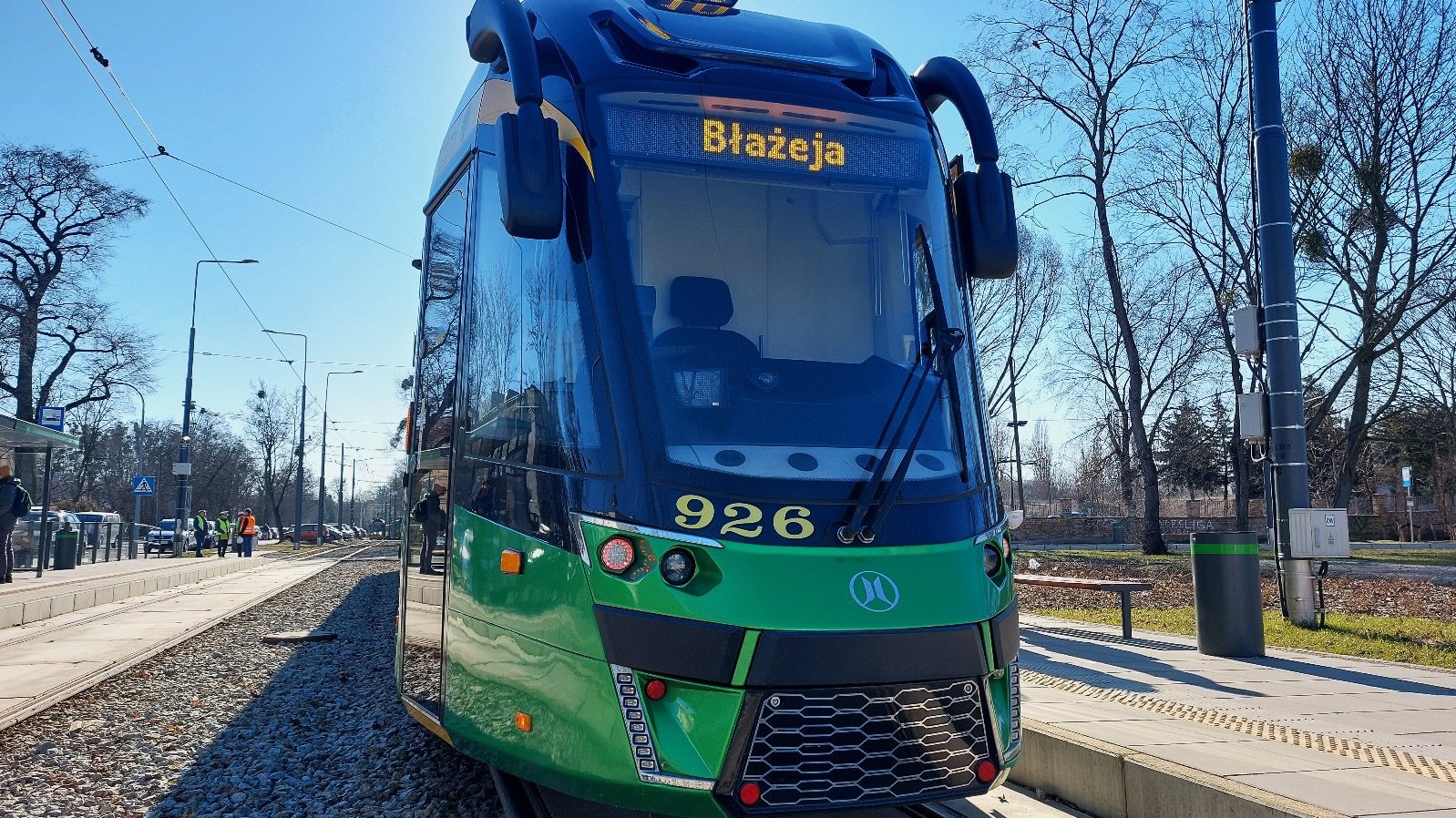 Tramwaj linii nr 10 w trakcie testów