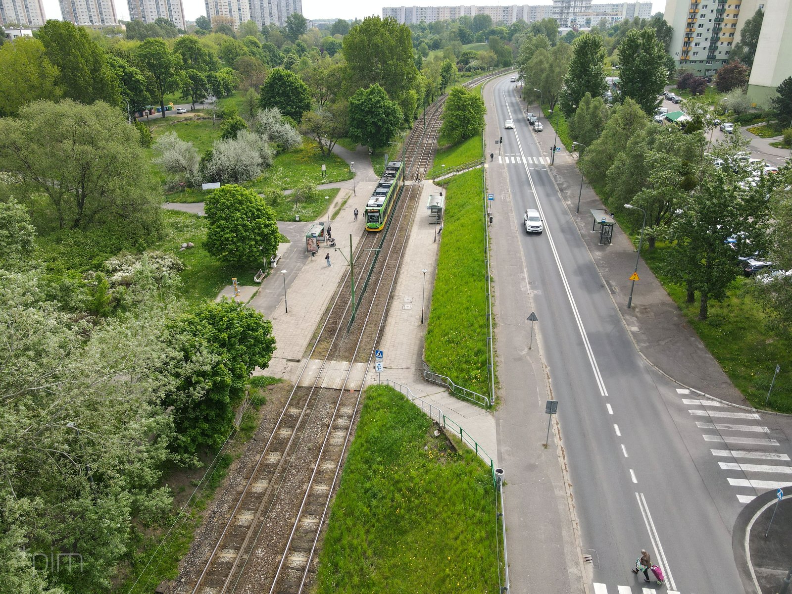 Galeria zdjęć pokazujacych tzw. trasę kórnicką z lotu ptaka - grafika rozmowy