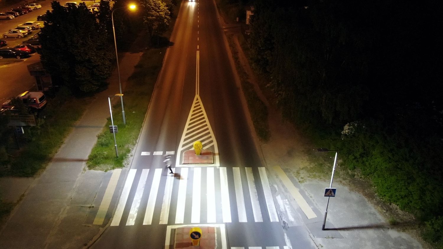 Galeria zdjęć doświetlonych przejść dla pieszych