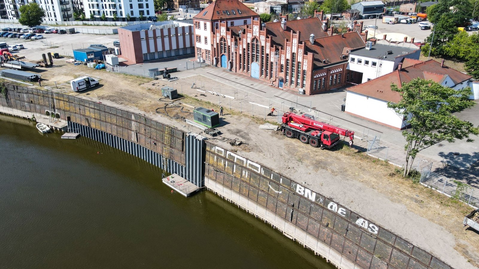 Galeria zdjęć murów oporowych przy Warcie