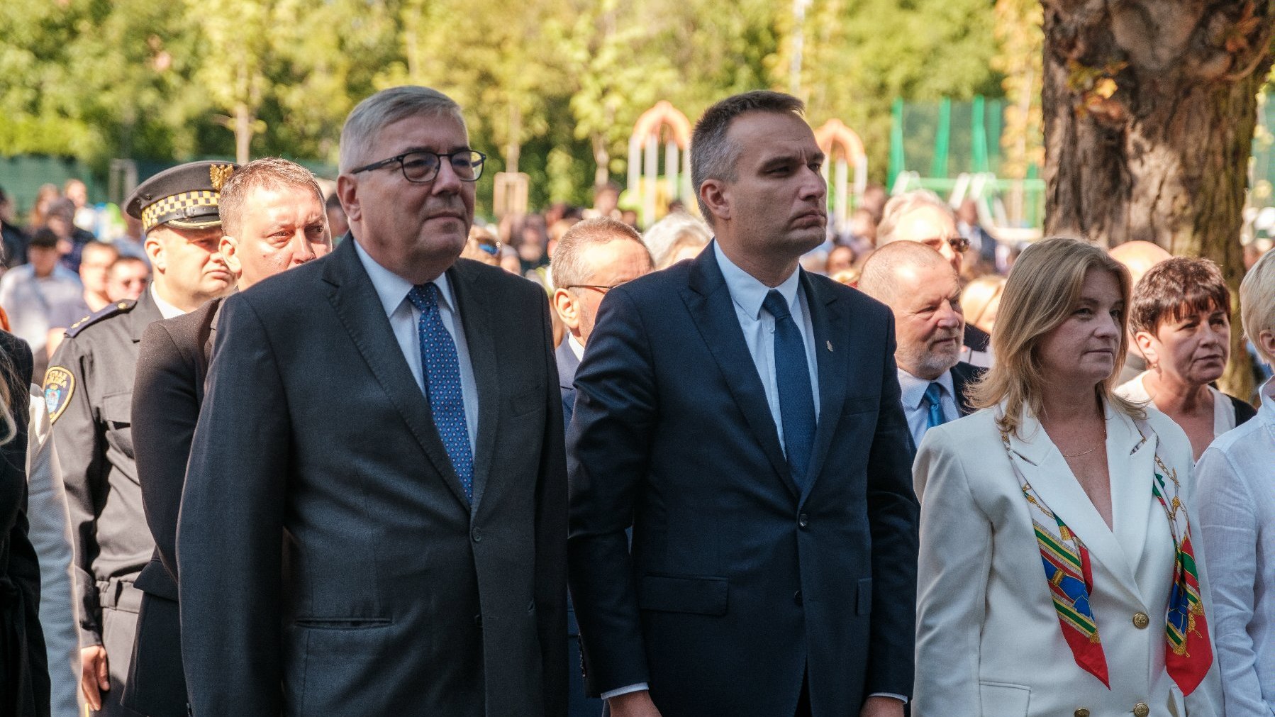 Na zdjęciu zastępca prezydenta Poznania Mariusz Wiśniewski oraz Grzegorz Ganowicz