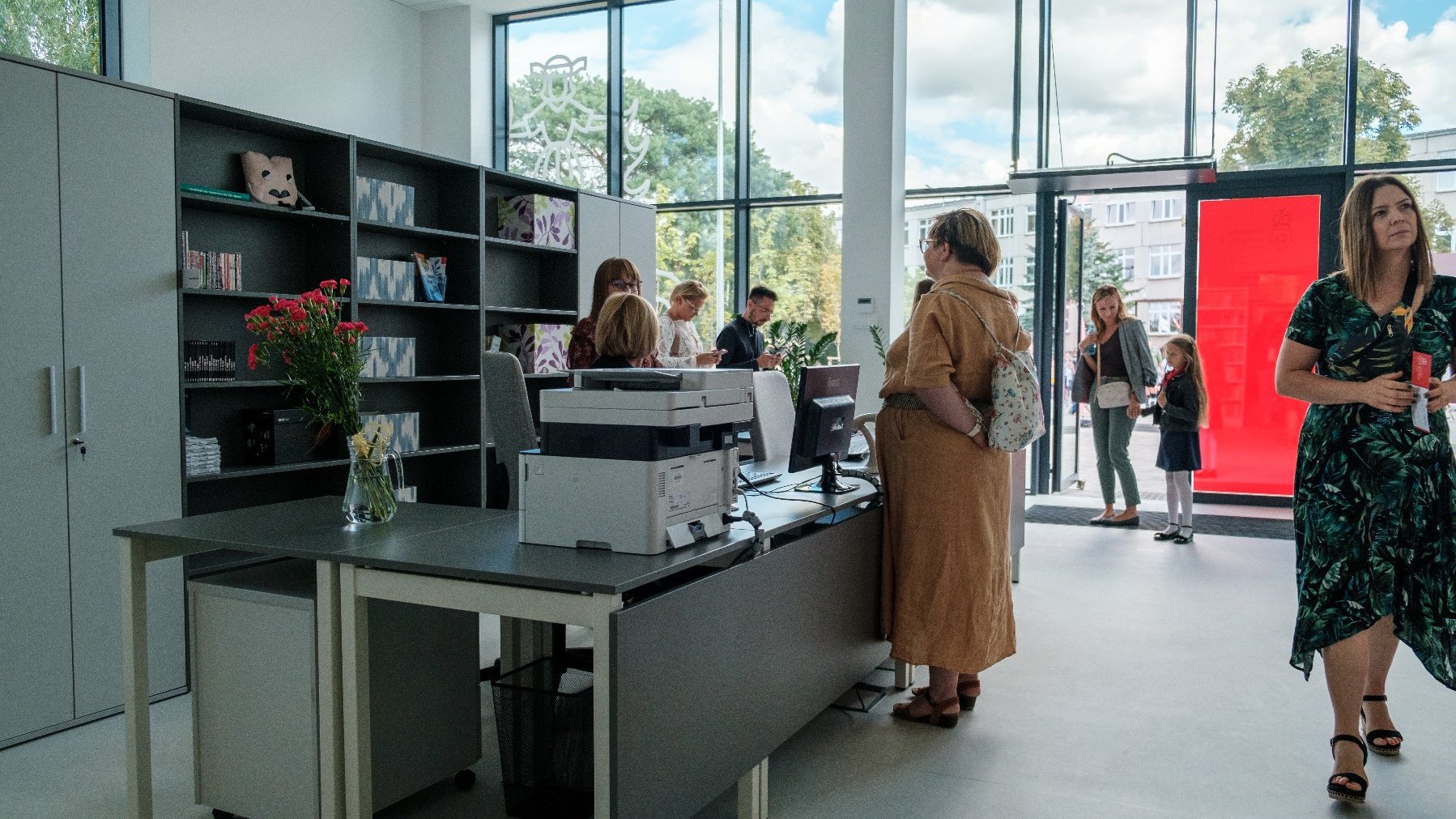 Na zdjęciu wnętrze biblioteki