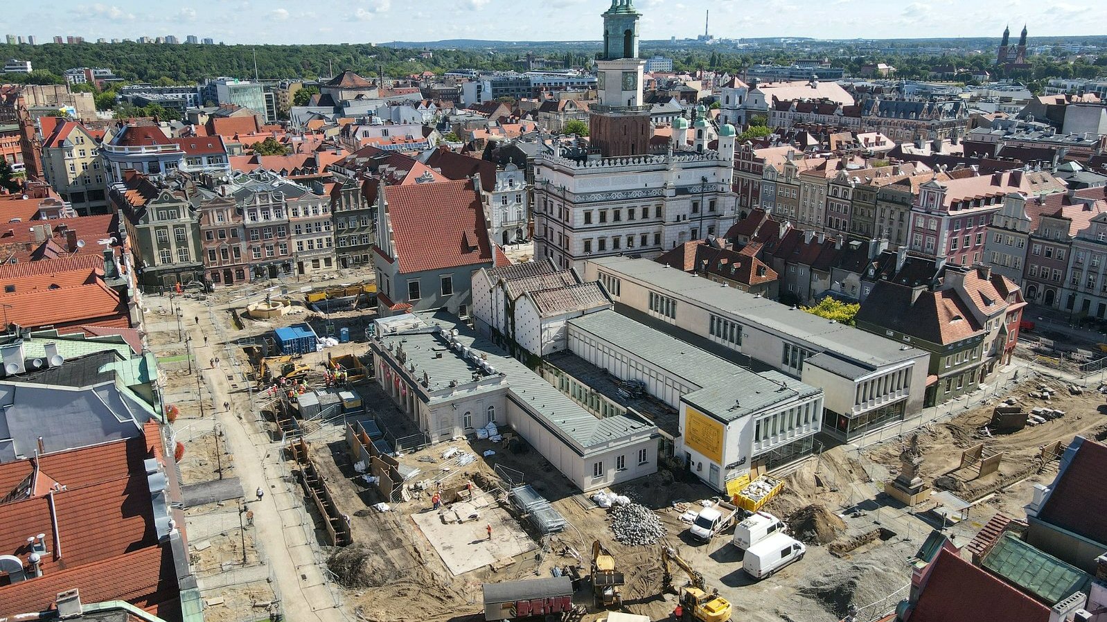 Stary Rynek z lotu ptaka. - grafika rozmowy