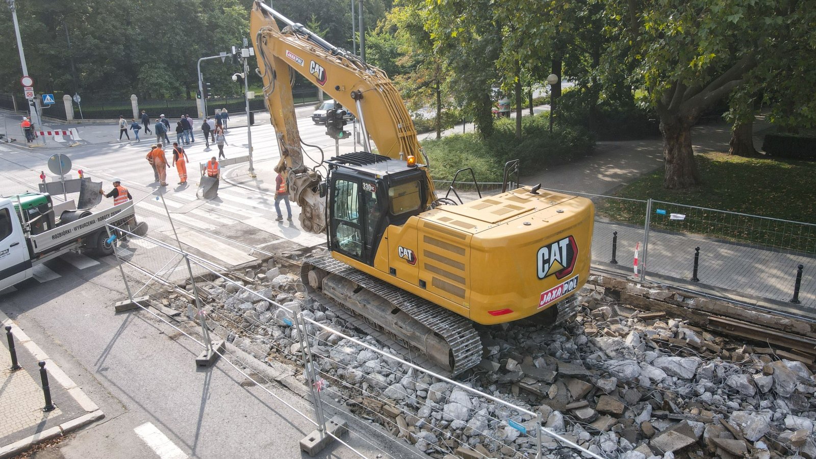 Galeria zdjęć z placu budowy na ulicach Fredry i Mielżyńskiego