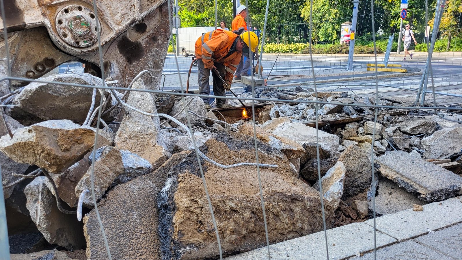 Galeria zdjęć z placu budowy na ulicach Fredry i Mielżyńskiego