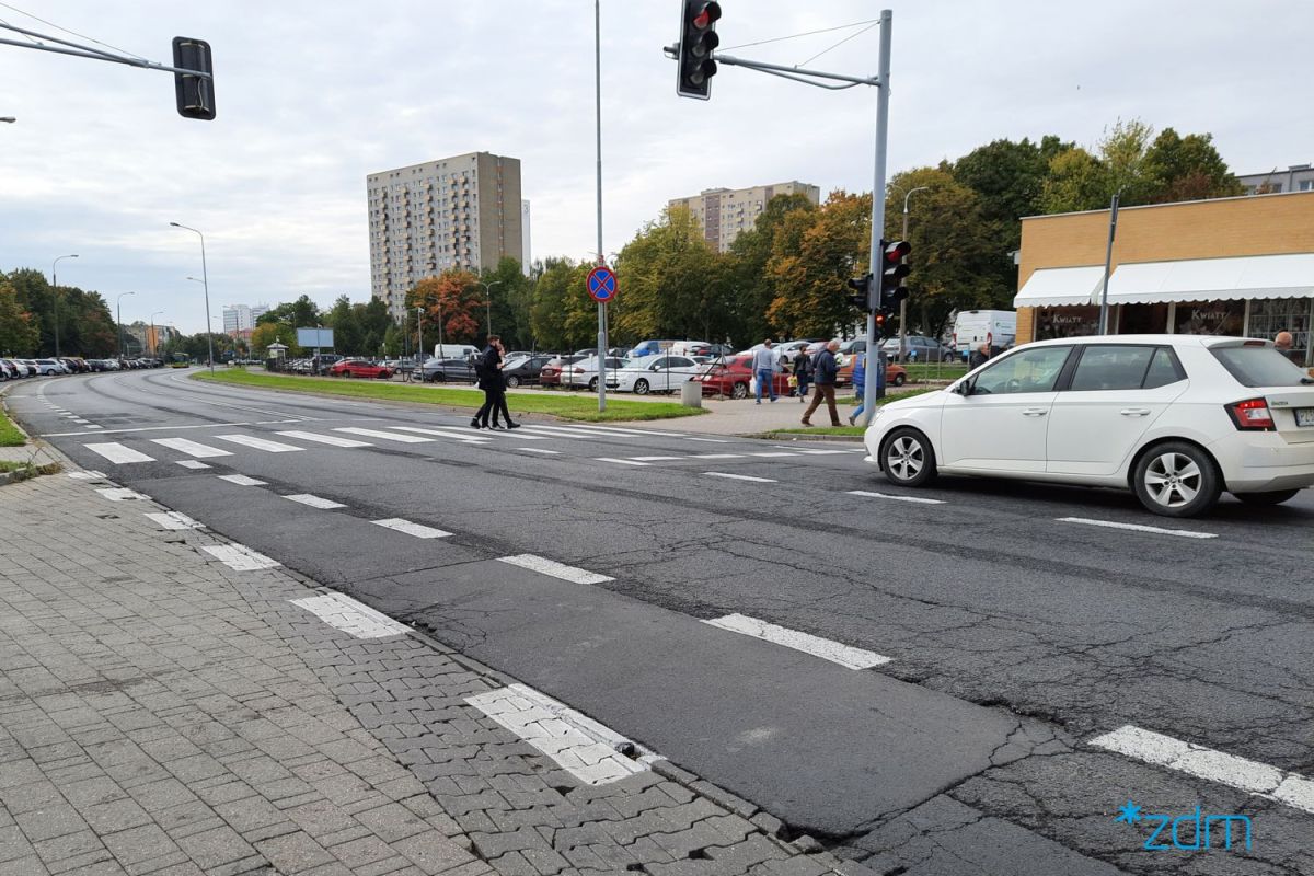 Ulica Murawa przed naprawą nawierzchnią - grafika rozmowy