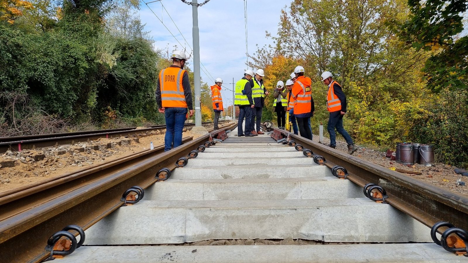 Galeria zdjęć z remontu trasy Poznańskiego Szybkiego Tramwaju