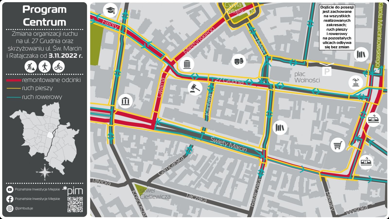 Grafika - mapka z organizacją ruchu