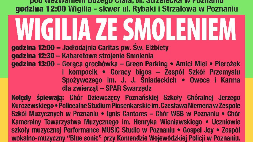 Grafika z informacjami o wydarzeniu