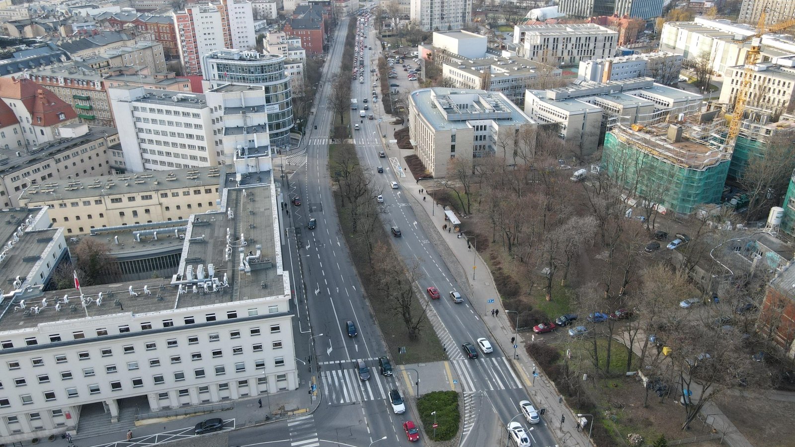 Widok z lotu ptaka na ul. Solną