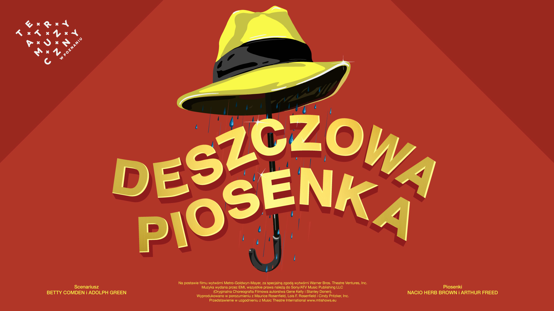 "Deszczowa piosenka" jest satyrą na Hollywood lat 20-tych XX wieku i rodzący się w tamtych czasach show-biznes - grafika rozmowy