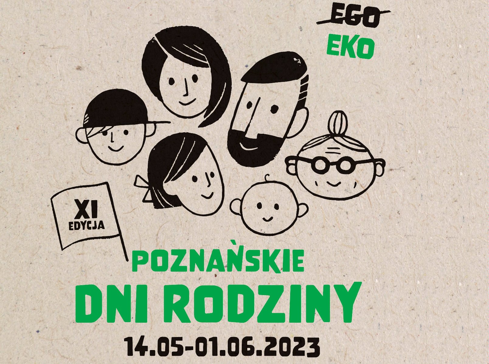 Grafika - logotyp poznańskich dni rodziny - grafika rozmowy